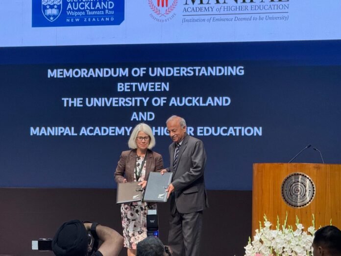 Manipal Academy of Higher Education and University of Auckland Sign MoU to Improve Academic Collaboration