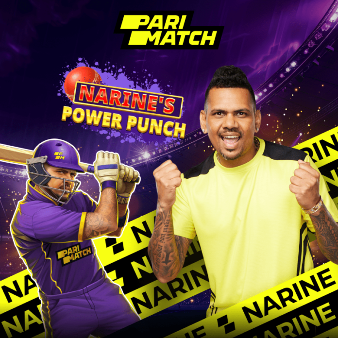 Star Power in Action: Sunil Narine Takes Centre Stage in Parimatch's New Game