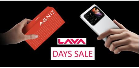 Lava Announces Exciting Smartphone Offers During Lava Days on Amazon; Agni 3 Available for as Low as Rs. 16,999