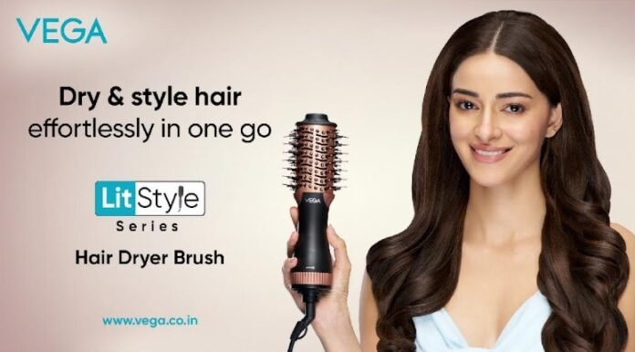 "Drying & Styling in One Go" - Made Possible with Vega LitStyle Hair Dryer Brush and Ananya Panday