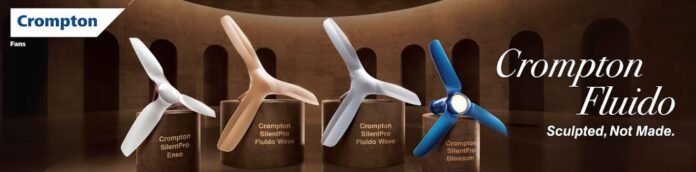 Crompton Celebrates World Interiors Day with its Sculpted Marvel - SilentPro Fluido Series