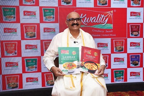 Celebrity Chef Sihi Kahi Chandru Becomes the Brand Ambassador for Kwality Foods' First-of-its-Kind Sambar Masalas tailored for Idli and Rice