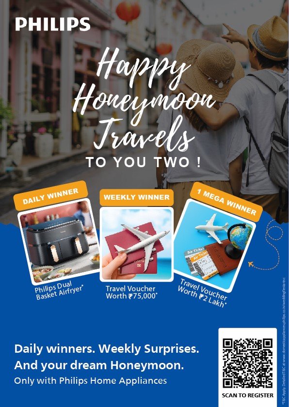 Celebrating New Beginnings: Philips Home Appliances Unveils 'Happy Honeymoon Travels' for India's Wedding Season
