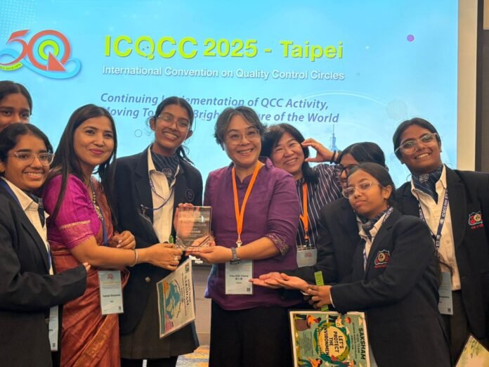 Scindiya Kanya Vidalaya, Gwalior wins 2 Gold Awards at the ICQCC 2025 Taiwan