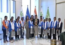 World T20 Champion Indian Women's Blind Cricket Team Meets Dr Payal Kanodia at M3M Foundation